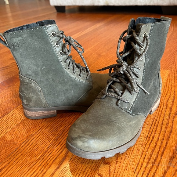 SOREL Green Combat Boots (WATERPROOF) - Picture 2 of 7